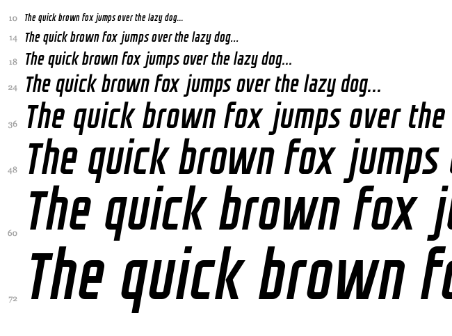 Groteskia font waterfall